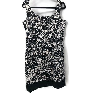 Champs Women’s Black and white floral‎ dress Size 16